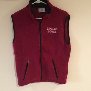 Unisex fleece zippered vest